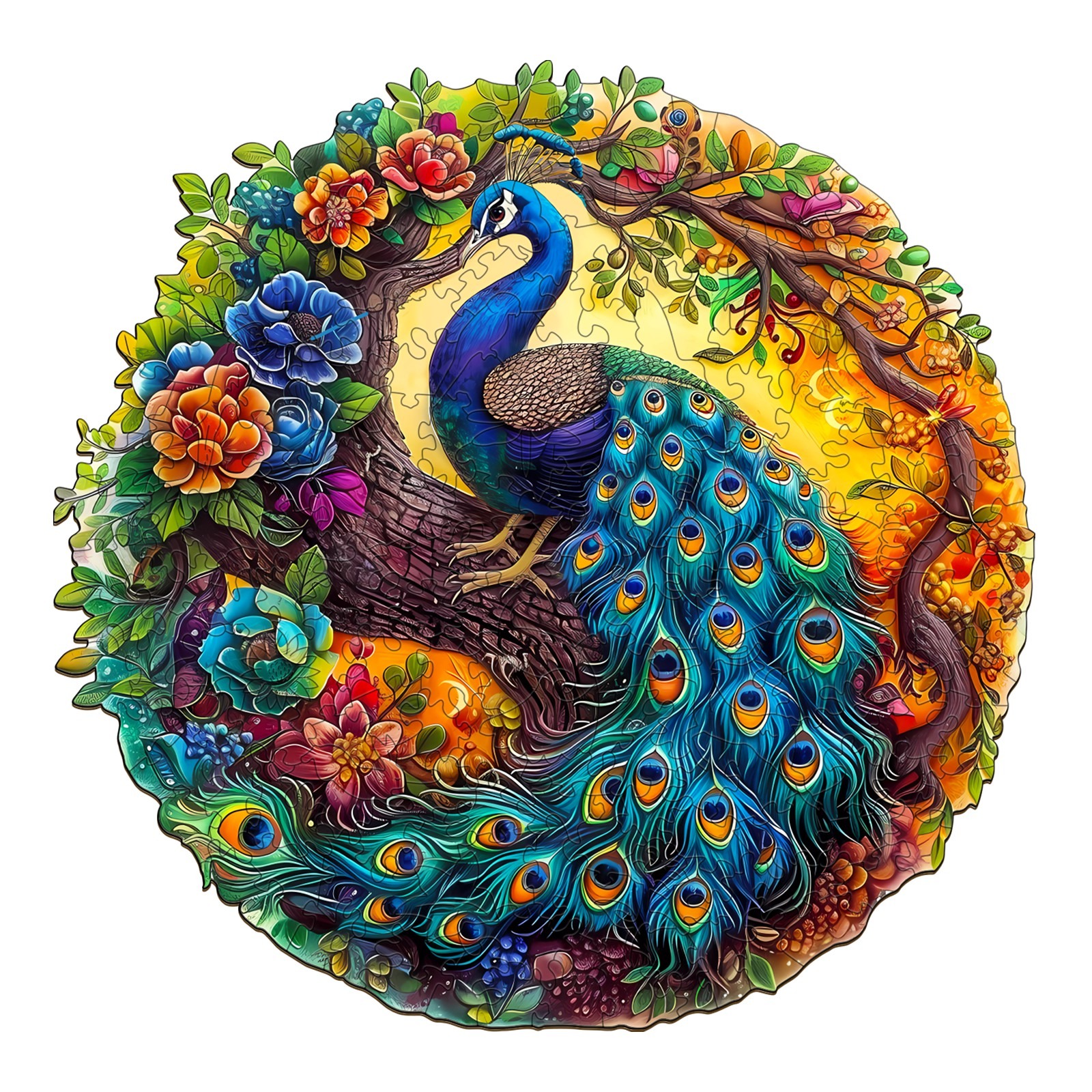 You are currently viewing Wooden Jigsaw Puzzle-Charming Peacock 2 66d347e34c66c