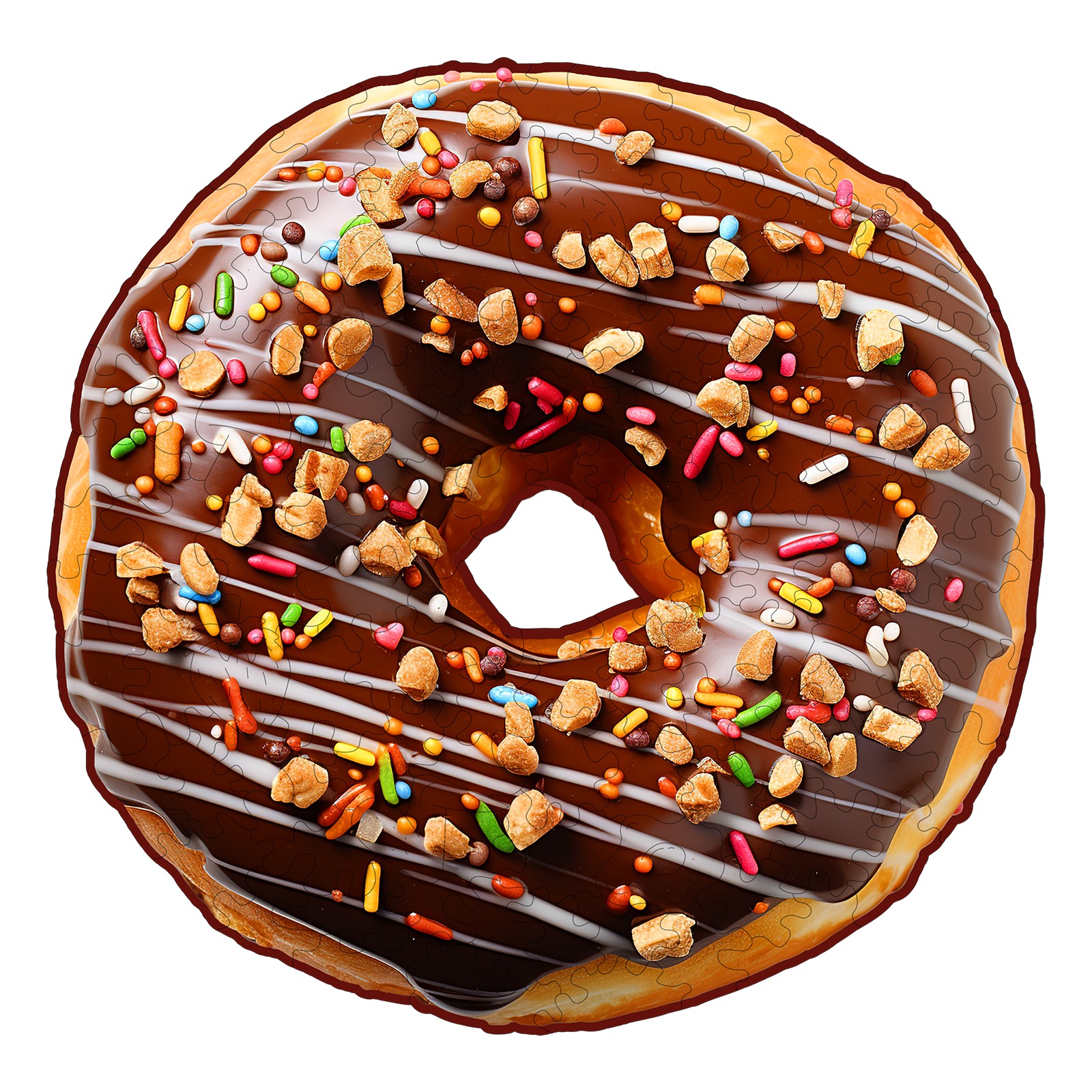 You are currently viewing Wooden Jigsaw Puzzle-Chocolate Donut 66d26f58a1b03