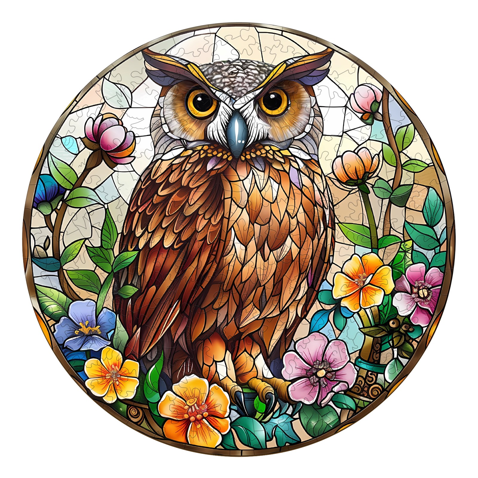 You are currently viewing Wooden Jigsaw Puzzle-Stained Glass Owl 66d2319db2412