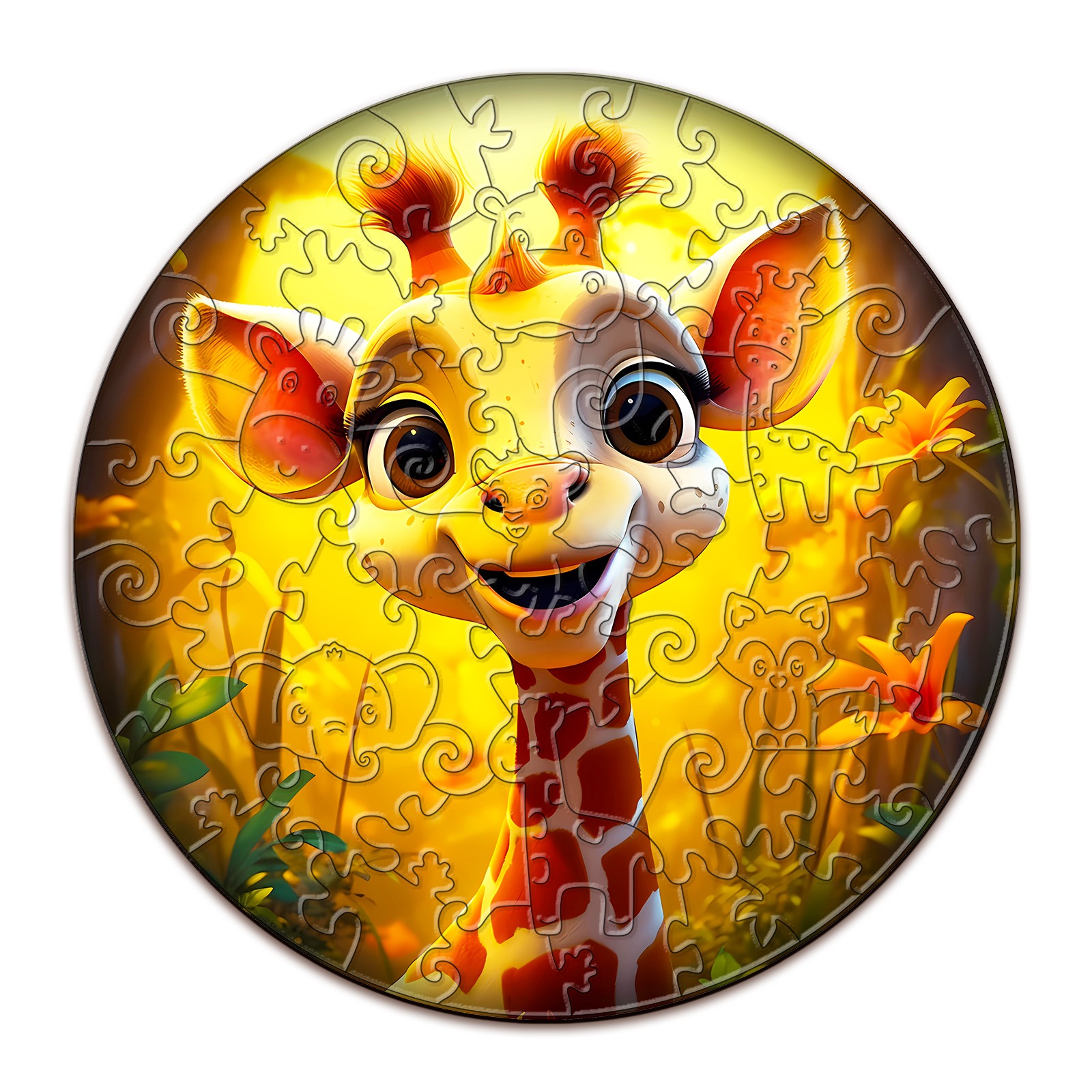 You are currently viewing Children Wooden Jigsaw Puzzle-Cute Giraffe 66d47d7a5c7da