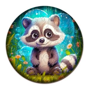 Read more about the article Children Wooden Jigsaw Puzzle-Cute Raccoon 66e9937b55339