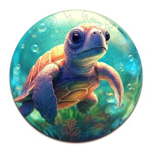 Read more about the article Children Wooden Jigsaw Puzzle-Cute Sea Turtle 66dbf5bb90632