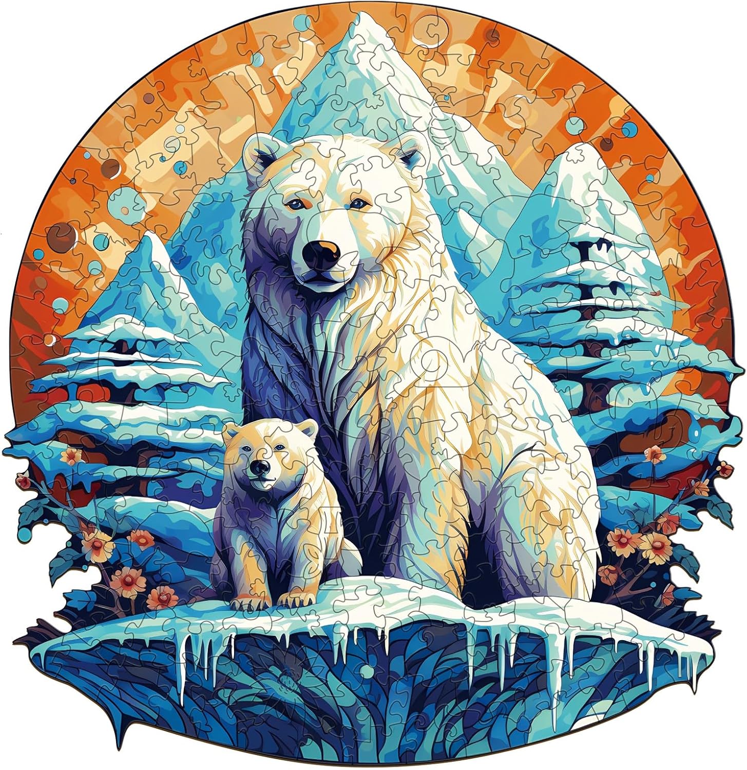 You are currently viewing Polar bear family 2-Wooden Jigsaw Puzzle 66eb2ff55e426