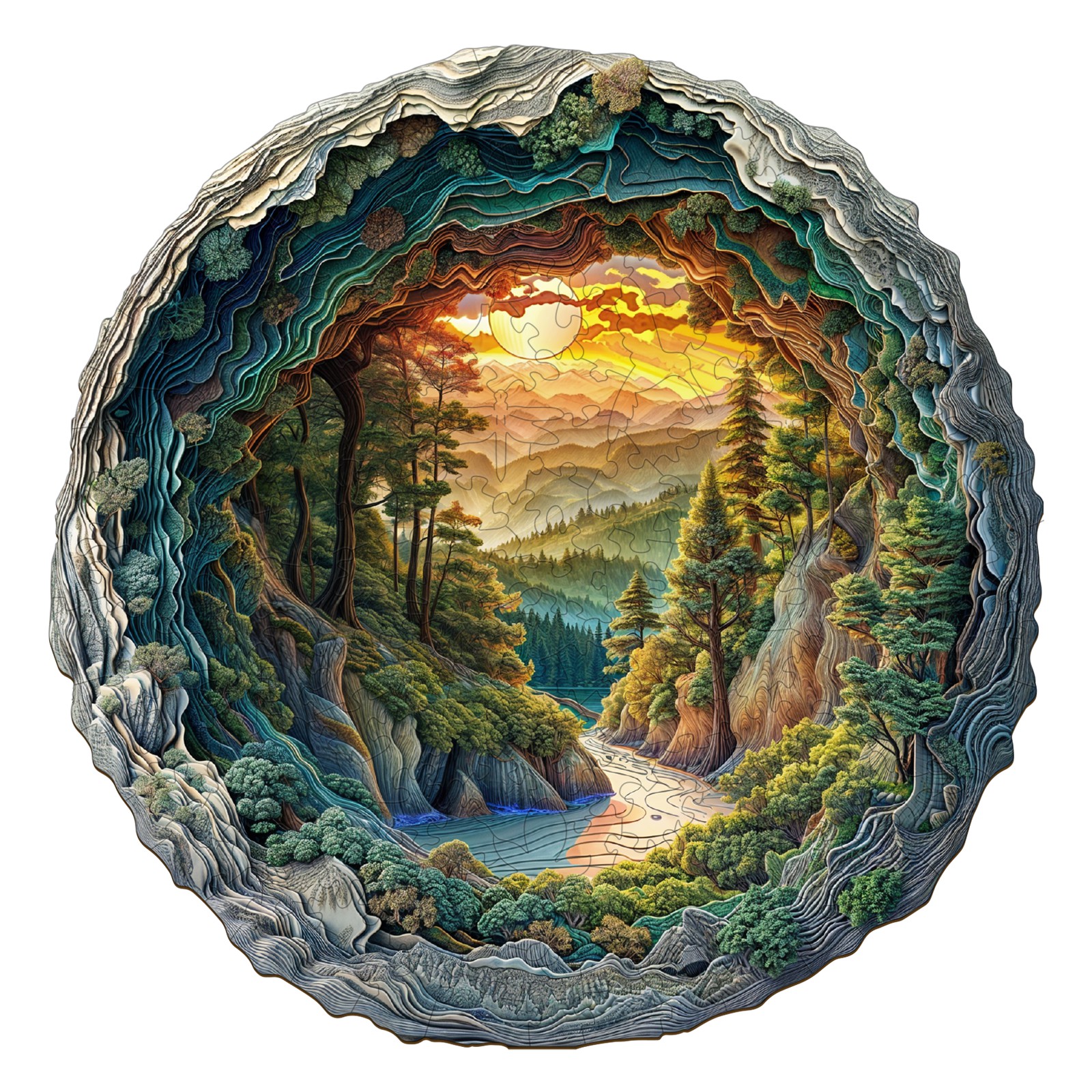 Read more about the article Wooden Jigsaw Puzzle – 3D Cave Forest 66ee49f338f83