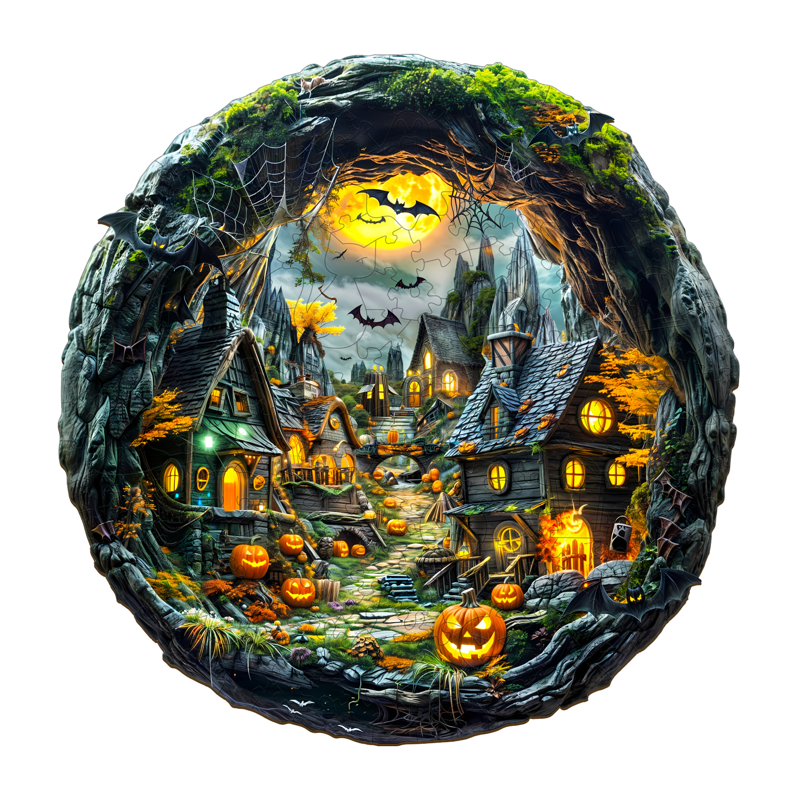 You are currently viewing Wooden Jigsaw Puzzle-3D Halloween Night 66db65a51d918