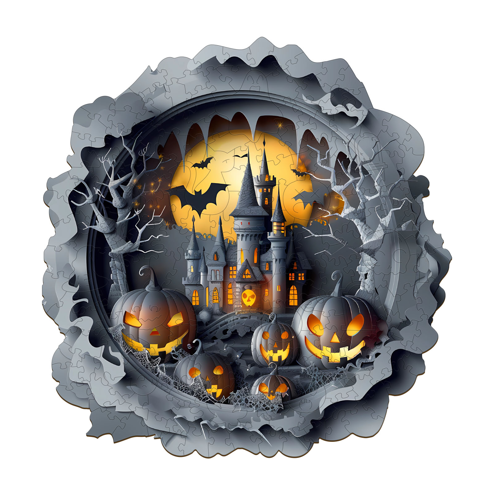 You are currently viewing Wooden Jigsaw Puzzle-3D Halloween Castle 66eb1b47a98fb