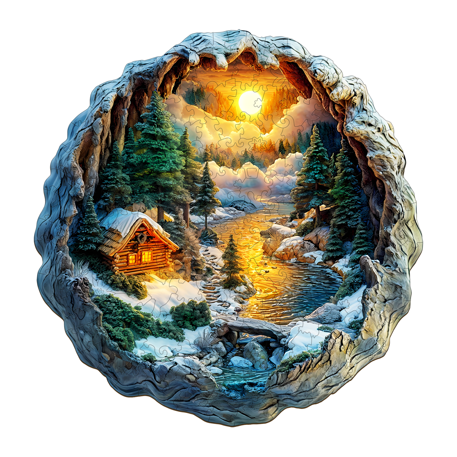 You are currently viewing Wooden Jigsaw Puzzle-3D Winter Scene 66e6acf102ba5