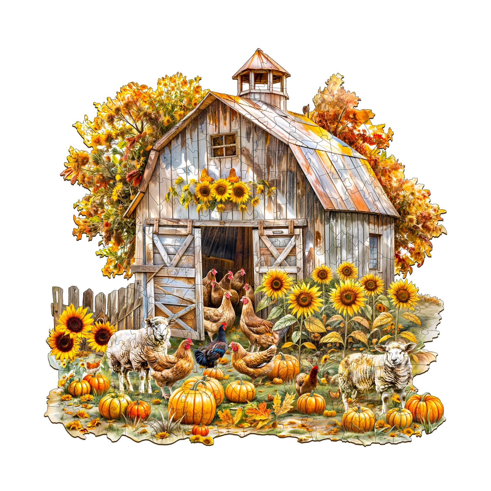 You are currently viewing Wooden Jigsaw Puzzle-Autumn Farm 66e1e1d76c228