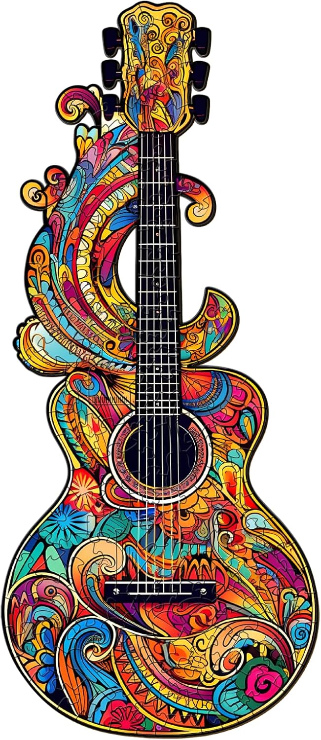 You are currently viewing Wooden Jigsaw Puzzle-beautiful guitar 66e8f901dd38b