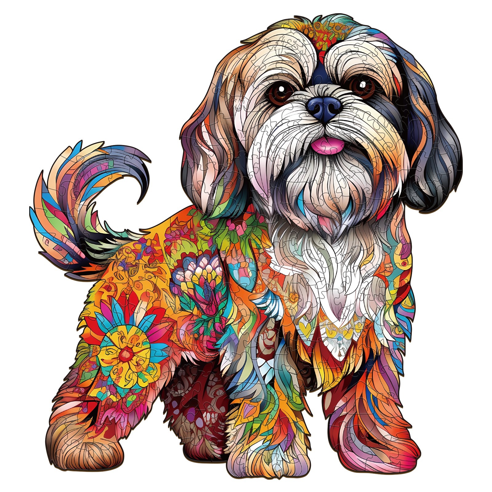 You are currently viewing Wooden Jigsaw Puzzle-Beautiful shih tzu 66de753846e5d