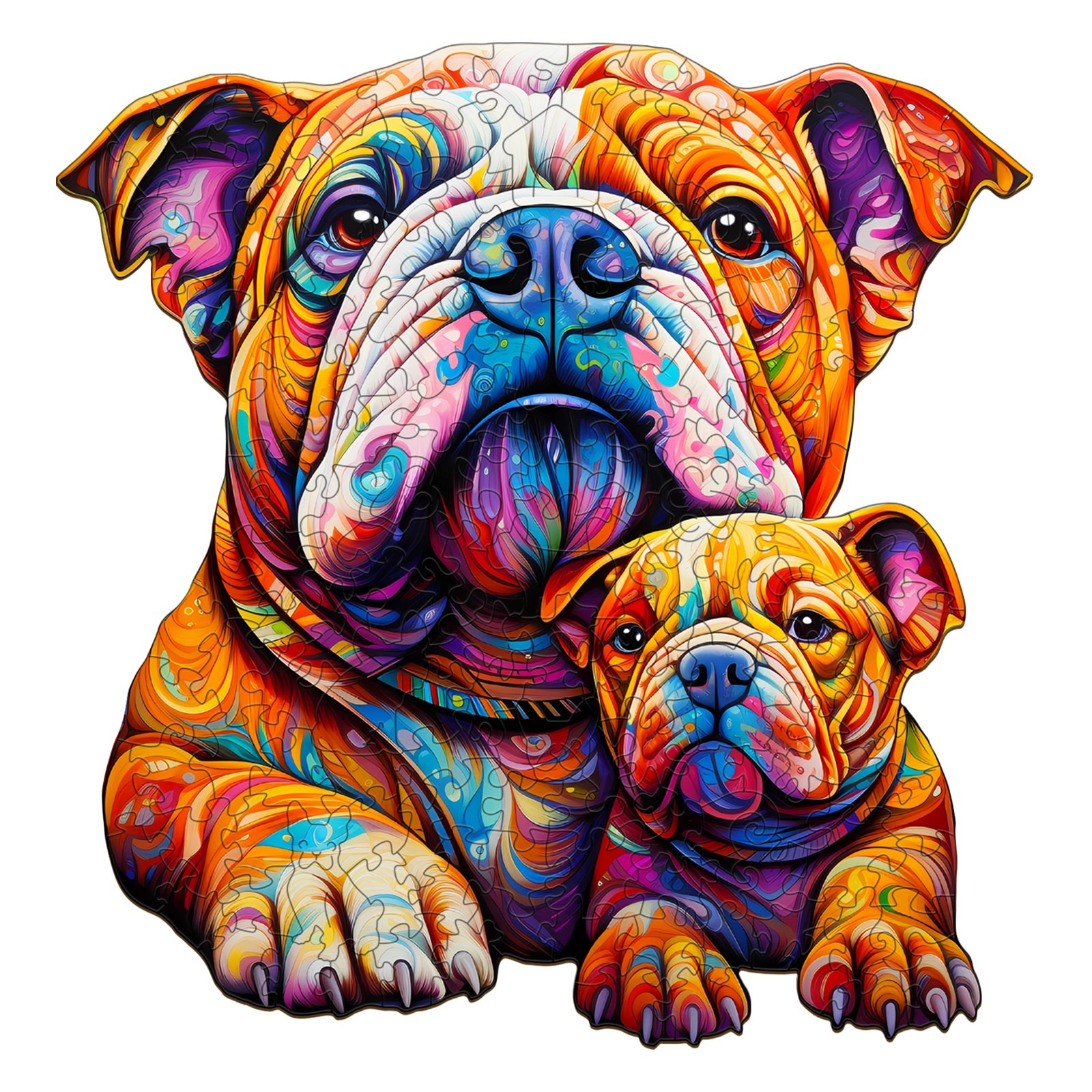 You are currently viewing Wooden Jigsaw Puzzle-Bulldog family 66e8878c2906d