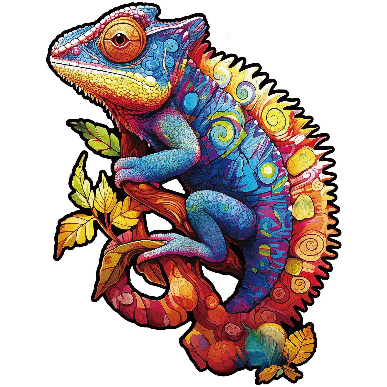 You are currently viewing Wooden Jigsaw Puzzle-Colorful Chameleon 66d9050a27296