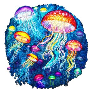 Read more about the article Wooden Jigsaw Puzzle-colorful jellyfish 66e596926ea9f