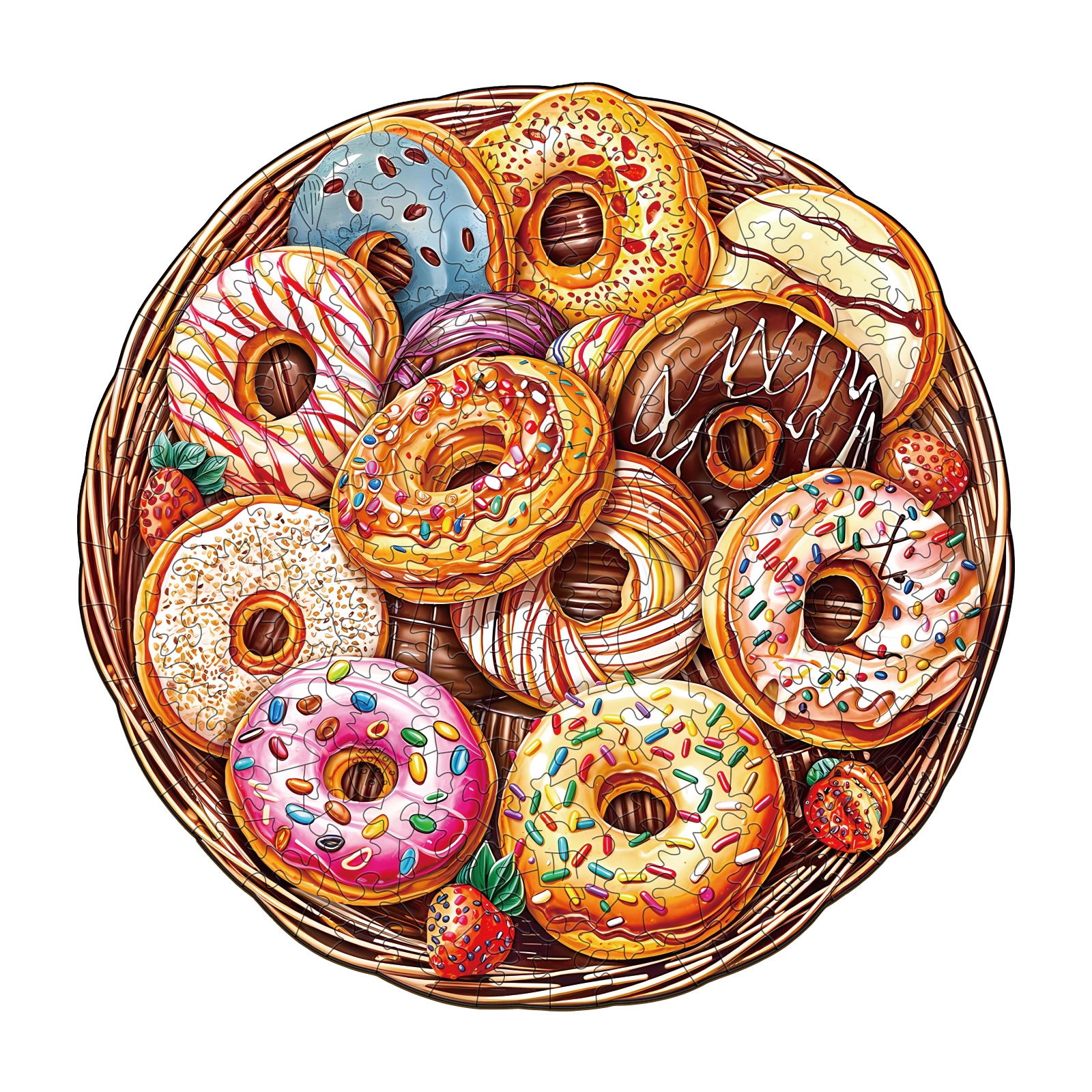 Read more about the article Wooden Jigsaw Puzzle – Donuts Puzzle 66dc86222aa8c