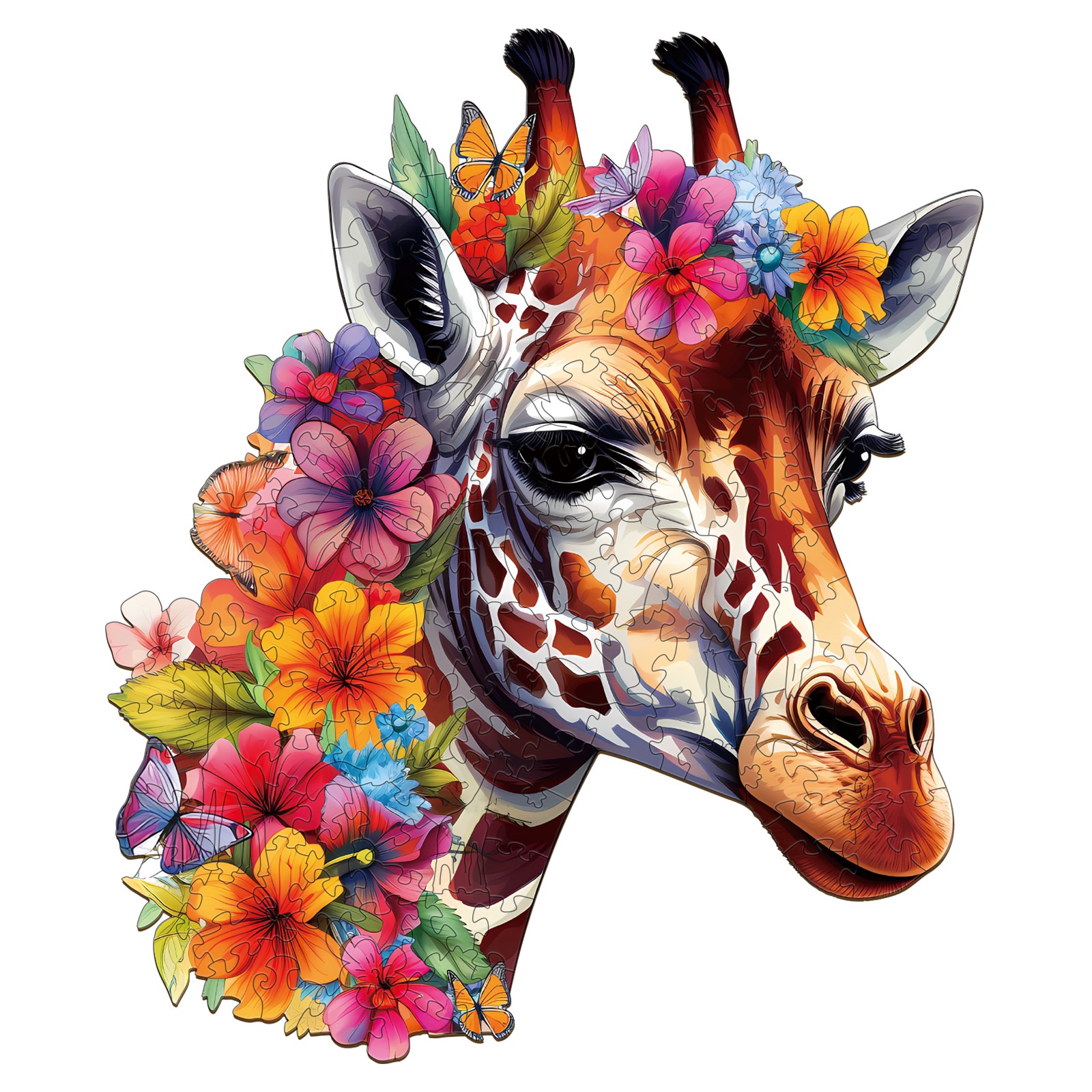 You are currently viewing Wooden Jigsaw Puzzle – Flowers and Giraffes 66e525204f51e