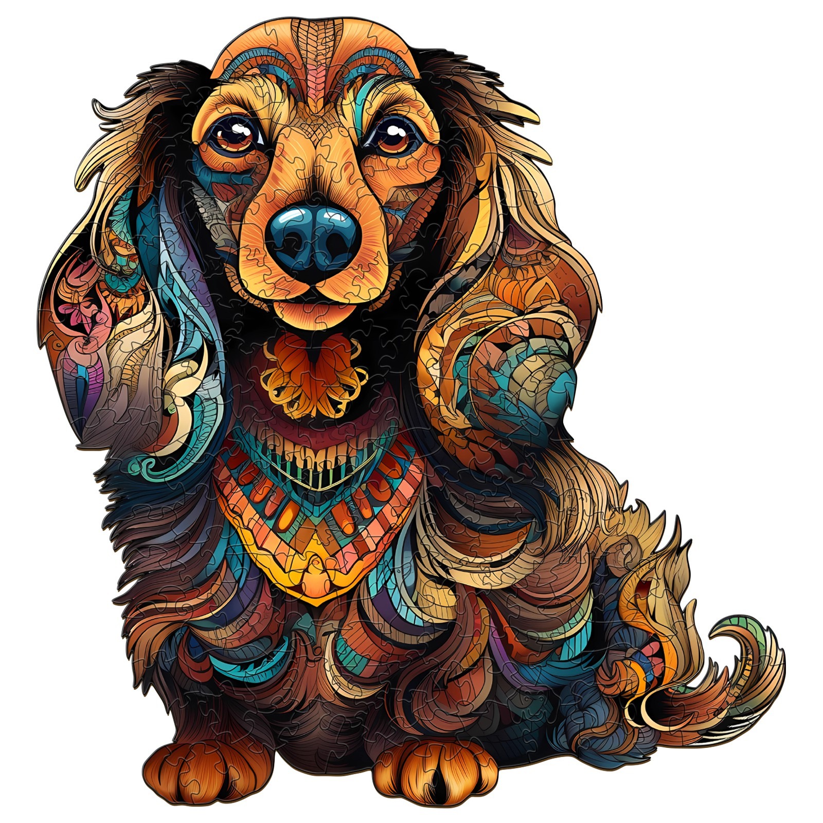 You are currently viewing Wooden Jigsaw Puzzle- long-haired dachshund-3 66e29b7c135fc