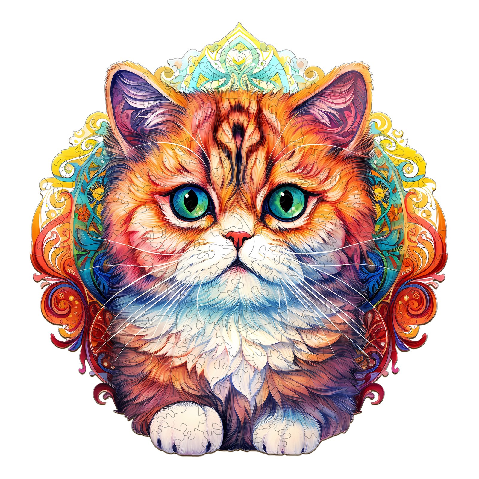 You are currently viewing Wooden Jigsaw Puzzle-MANDALA CAT 66ddd03a72117