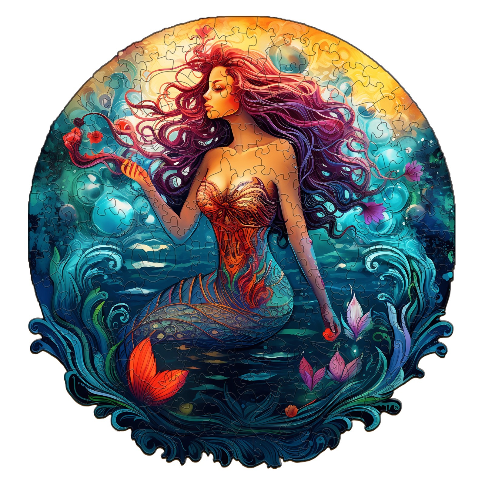 Read more about the article Wooden Jigsaw Puzzle- Mermaid Aqua Woman 66dd9c8b80232