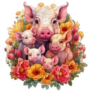 Read more about the article Wooden Jigsaw Puzzle-Mother pig and piglet-1 66e558c1d9c72