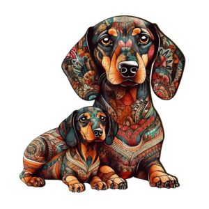 Read more about the article Wooden Jigsaw Puzzle-Parent-Child Dachshund 2 66d976ae69fa0