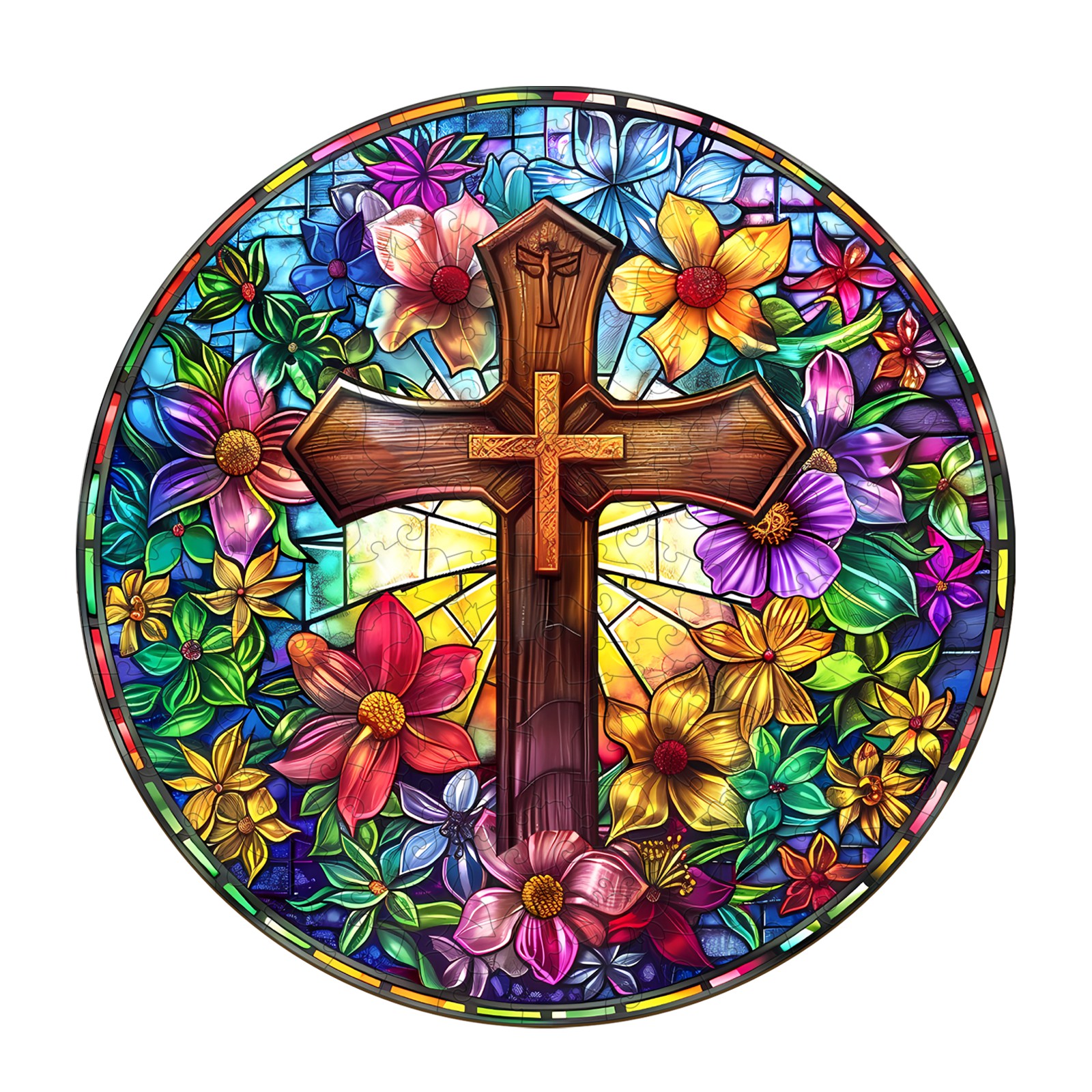 Read more about the article Wooden Jigsaw Puzzle – Stained Glass Cross 66e200c2e3388