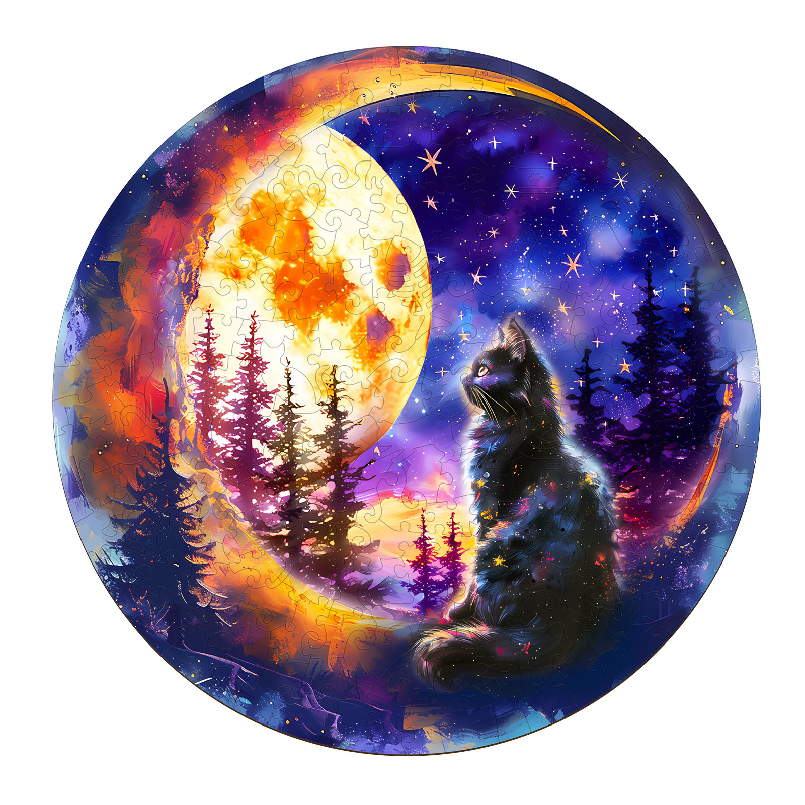 You are currently viewing Wooden Jigsaw Puzzle-Starry Cat 66df62698086d