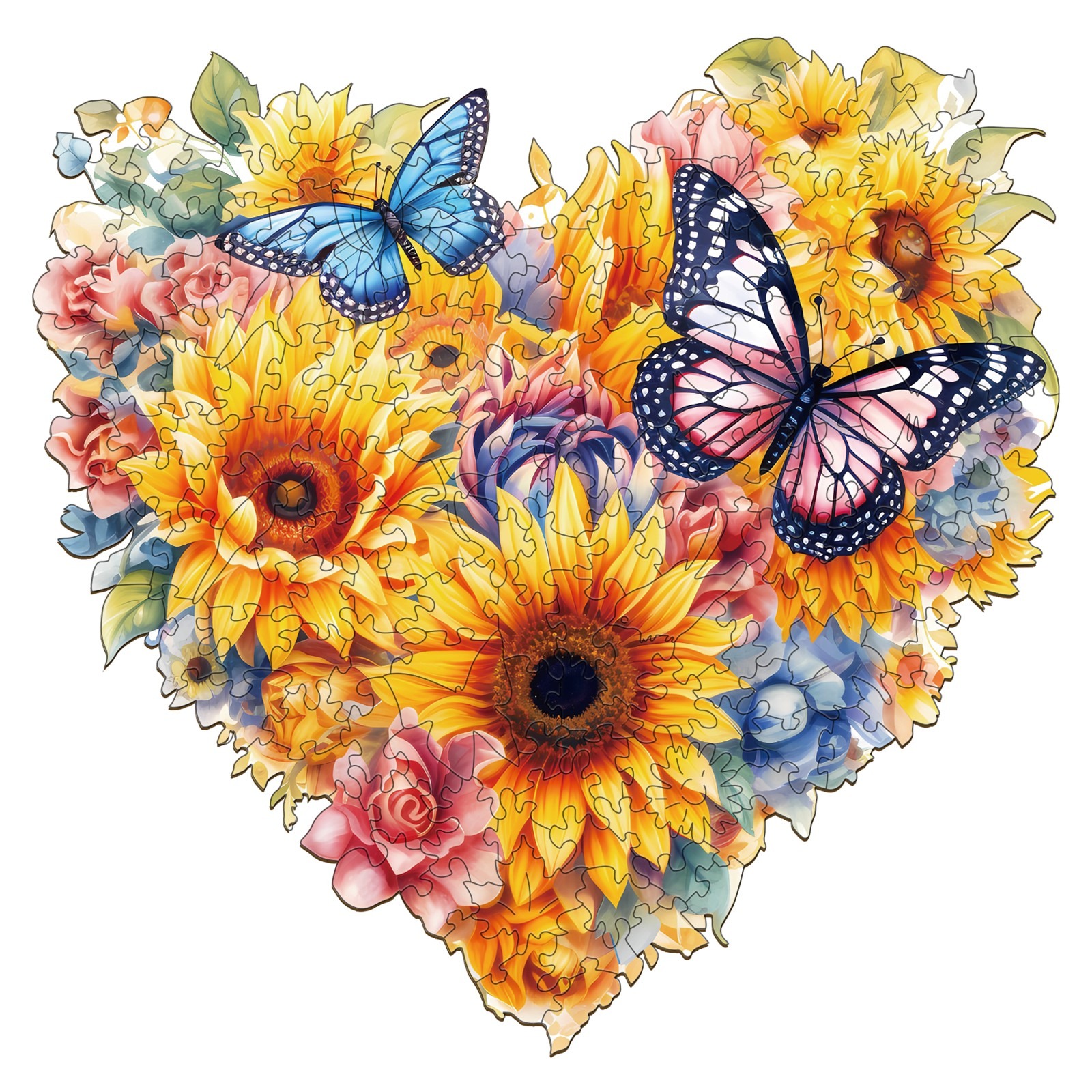 You are currently viewing Wooden Jigsaw Puzzle-Sunflower and Butterfly 66eceb6eaa479