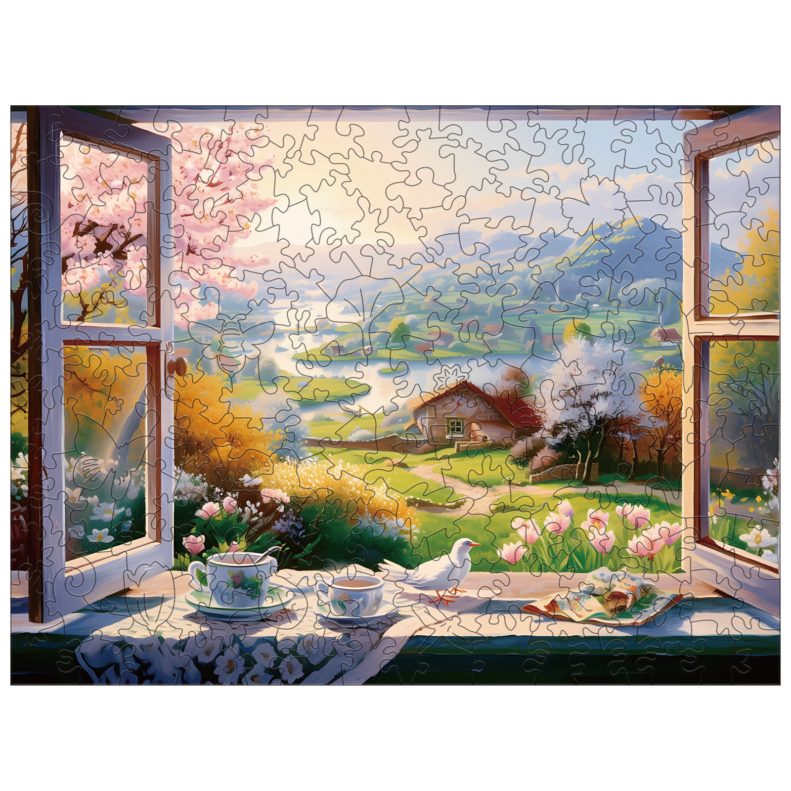 You are currently viewing Wooden Jigsaw Puzzle – The View Outside The Window 66e89c13a85a6