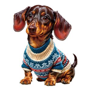 Read more about the article Wooden Jigsaw Puzzle-Trendy Dachshund 66dffd0428290