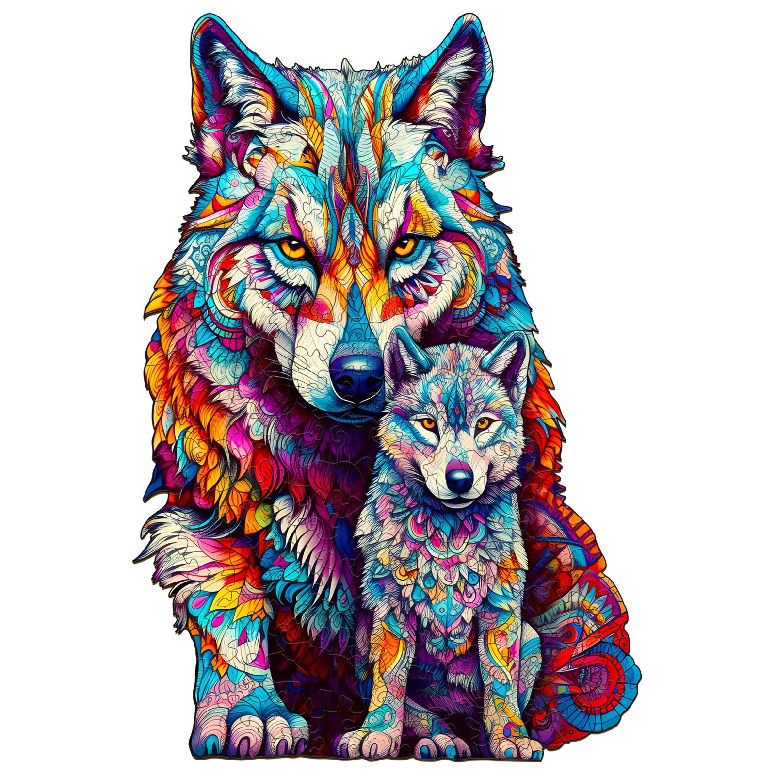 You are currently viewing Wooden Jigsaw Puzzle-WOLF FAMILY 66e199a060b61