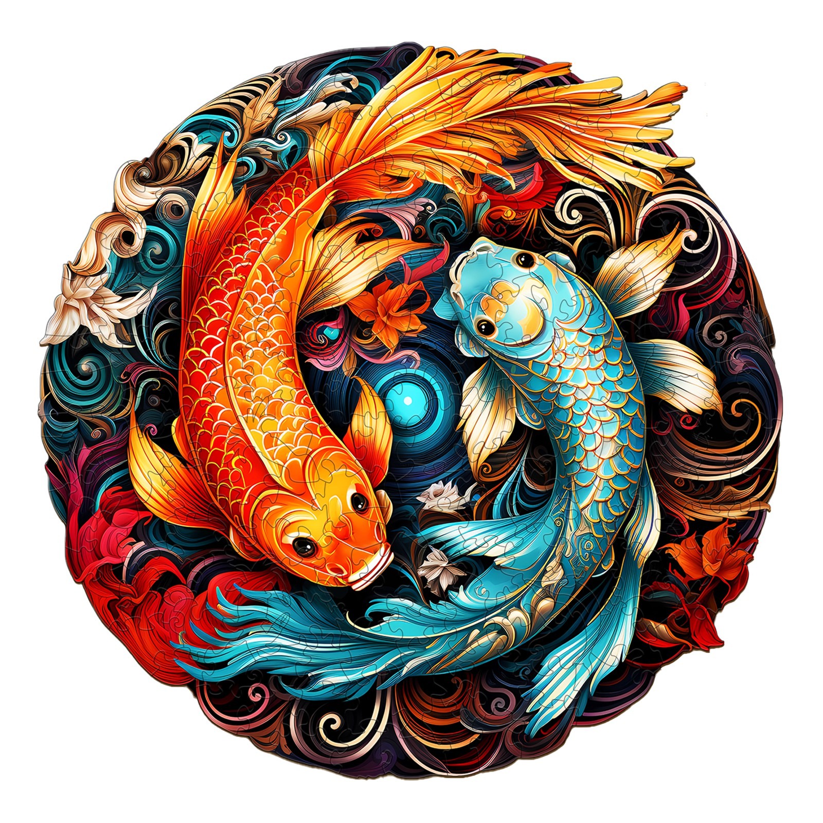 You are currently viewing Wooden Jigsaw Puzzle-Yin Yang Fish 66e494c756474