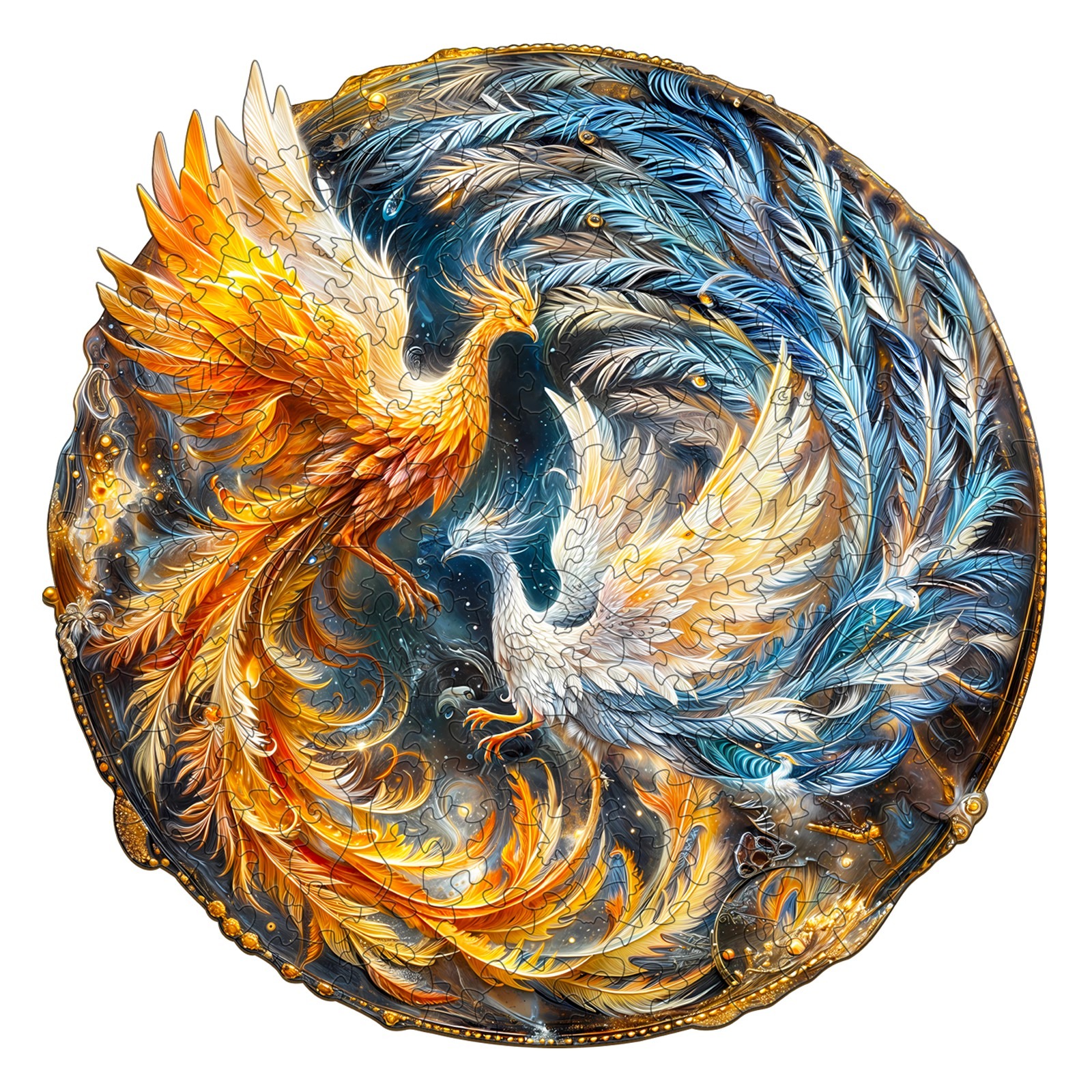 Read more about the article Wooden Jigsaw Puzzle- Yin Yang Phoenix 2 66d8f07b9c015