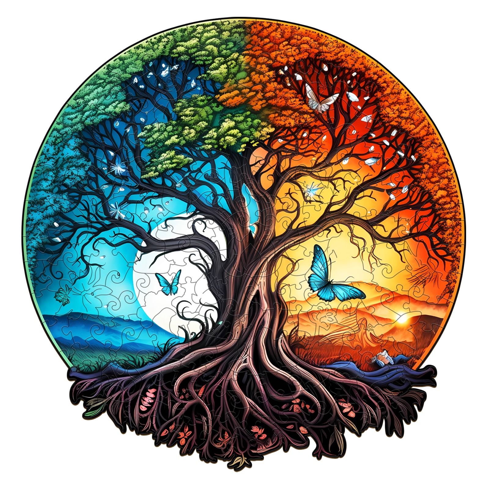 You are currently viewing Wooden Jigsaw Puzzle- YIN YANG TREE OF LIFE-5 66ebca8a76cae