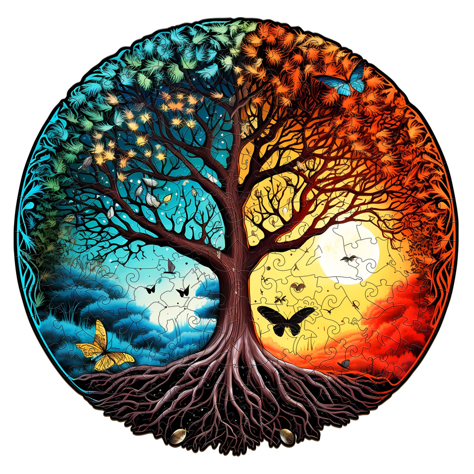 You are currently viewing Wooden Jigsaw Puzzle- YIN YANG TREE OF LIFE-6 66e94b363e412